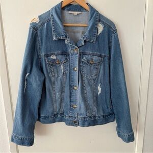 Woman Within Jean Jacket